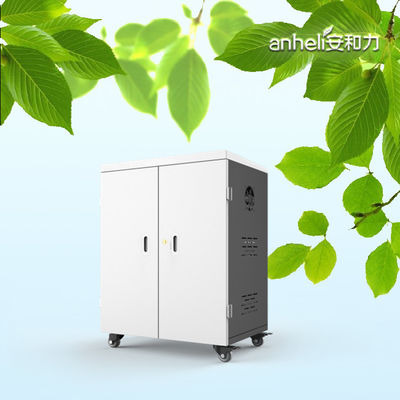 Carrinho de Carregamento com Tomadas AC Gabinete de Carregamento para Tablets com 60 Portas