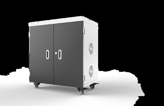 Carrinho de Carregamento USB Inteligente Modelo 36 Portas com Sistema de Proteção de Segurança 8S e Ventoinhas de Refrigeração