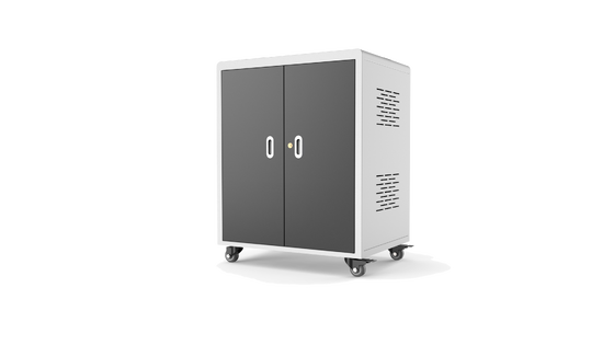 Computadores portáteis Chromebooks Gabinete de carregamento 30 tomadas de corrente AC Carrinho de carregamento
