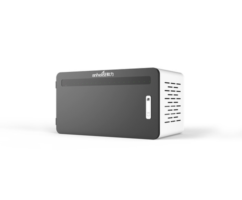 Fonte de alimentação USB Armário de carregamento tipo desktop com folha galvanizada e portas USB