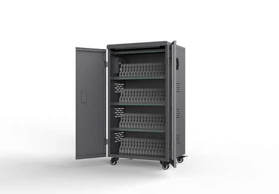 Carrinho de carregamento de tablets de 64 portas de grande capacidade