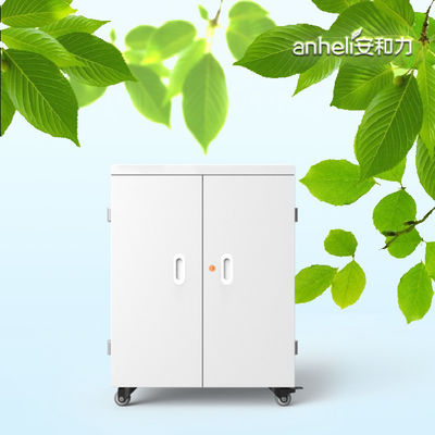 Carrinho de carregamento de energia AC de 60 portas com gabinete de carregamento de placas galvanizadas