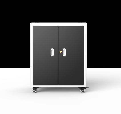 30 tomadas de corrente AC gabinete de carregamento de laptop com ventiladores de arrefecimento buracos de ventilação e rodas médicas alemães padrão