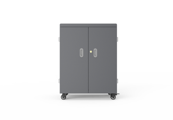 Gabinete de Carregamento USB com 54 Portas, Proteção de Segurança 8S e Construção em Chapa Galvanizada