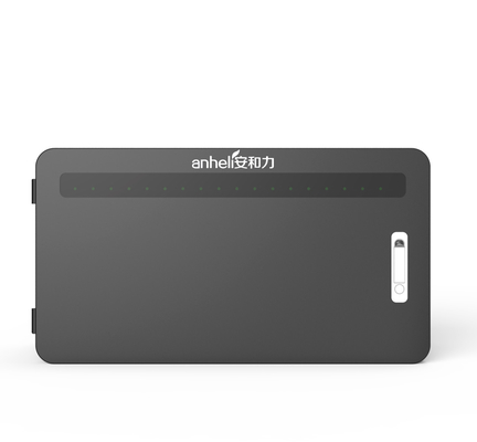 Fonte de alimentação USB Armário de carregamento tipo desktop com folha galvanizada e portas USB