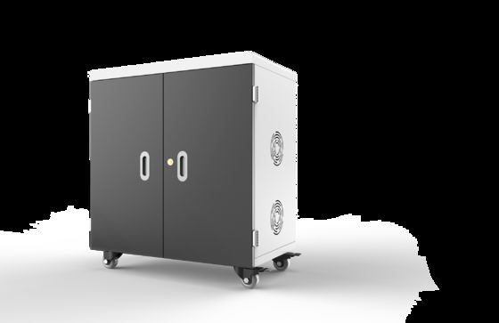 5V 2.4A Cabine de carregamento de tablets 36 portas USB Carrinho de carregamento